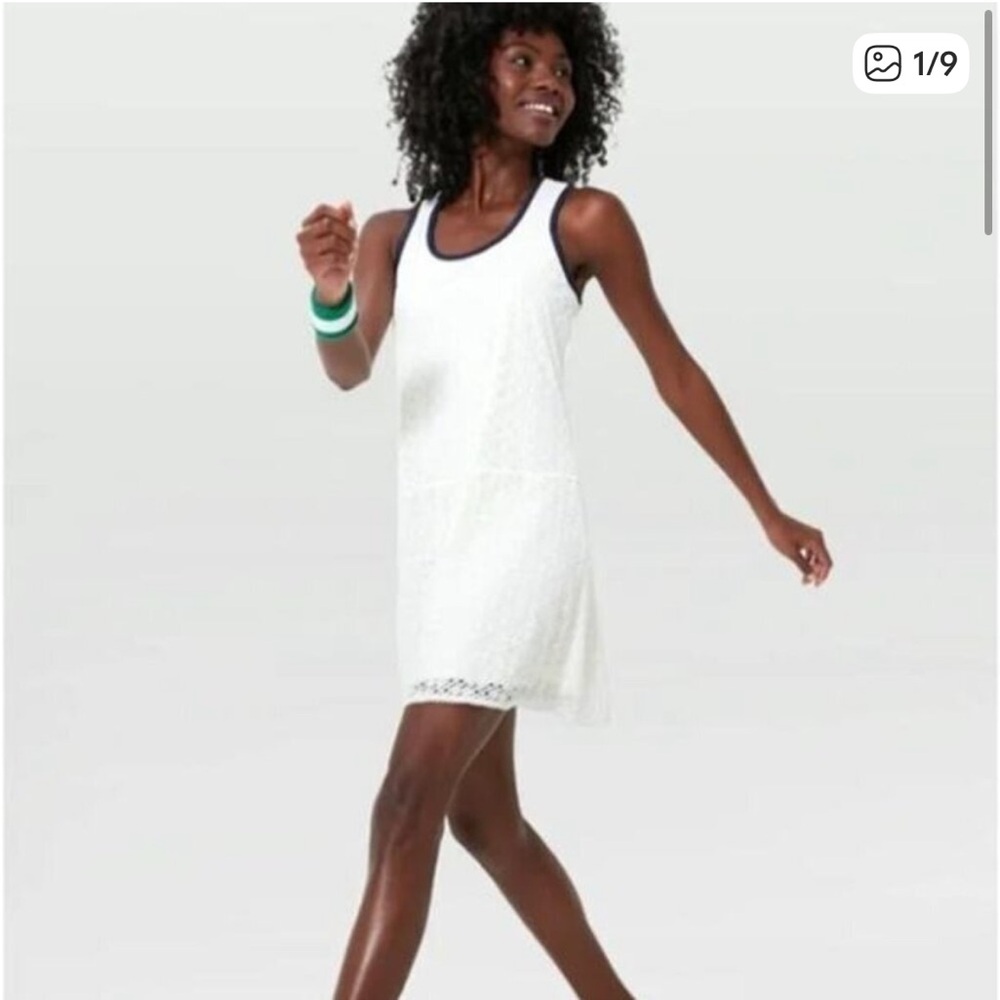 Tuckernuck Tnuck Sport Ivory Tech Lace Leylah Tennis Pickleball Dress sz M